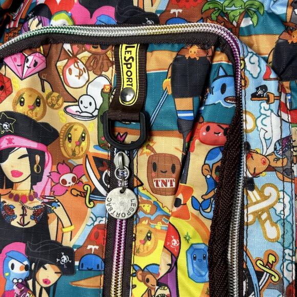 Rare Vintage Y2K Tokidoki x LeSportsac Backpack Pirata Pirate Print NWOT main image 5